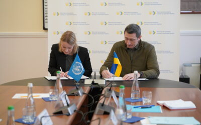 Міністр розвитку громад і територій України та Представник УВКБ ООН в Україні підписали угоду про співпрацю, щоб допомогти переселенцям знайти стійкі та гідні рішення щодо житлових питань