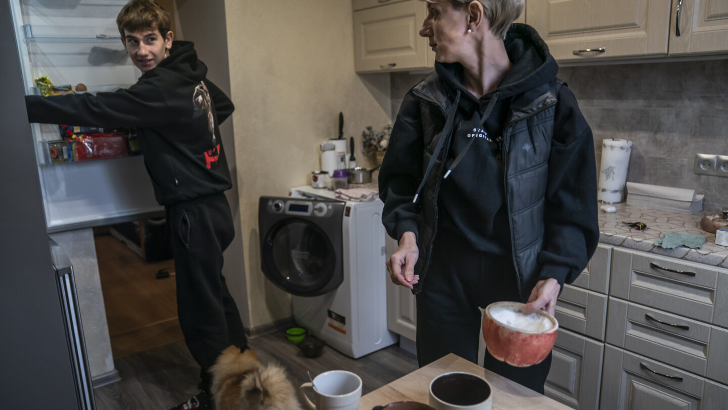 Ukraine. UNHCR repairs family home of single mother in Borodyanka