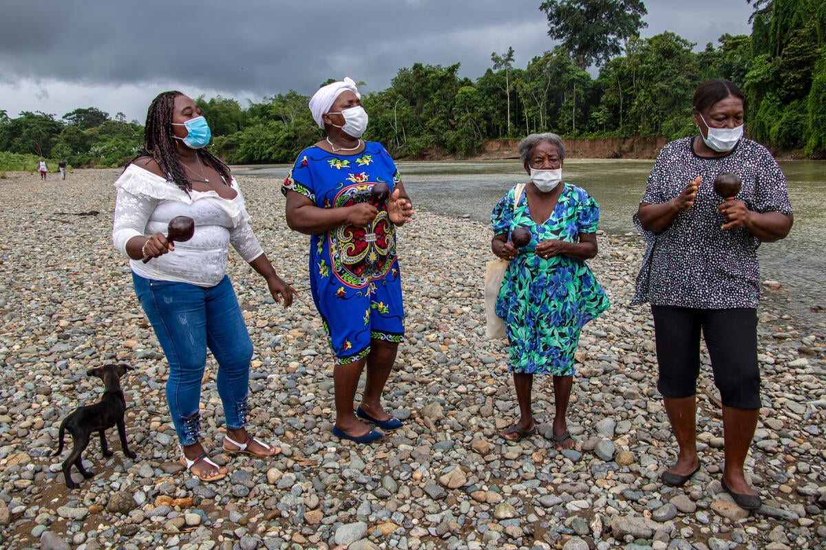 Ecuador. Group of Afro-descendant women promotes integration of refugees and fight gender violence through traditional music