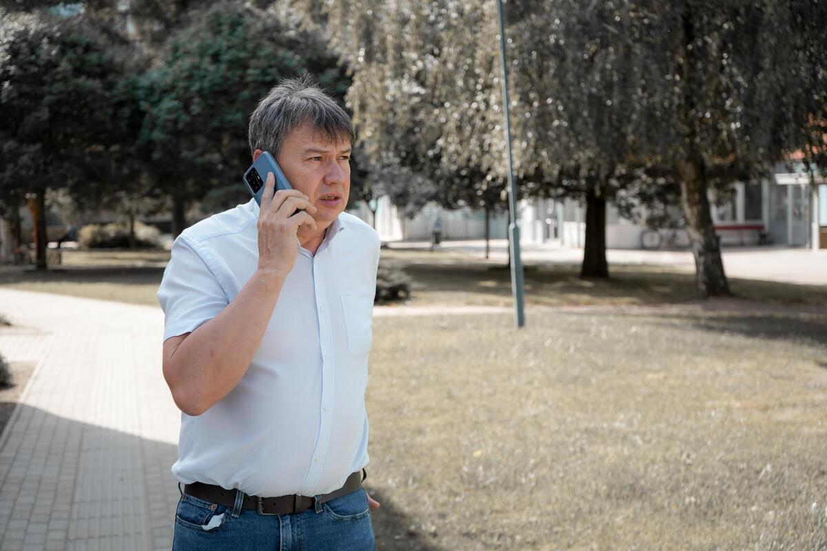 Hungary. László Helmeczi, mayor of Záhony, a border town between Hungary and Ukraine