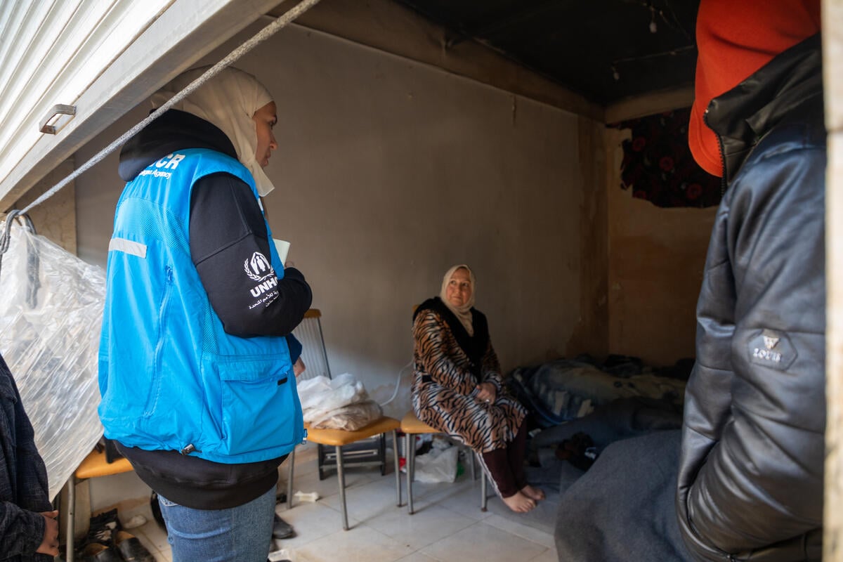 Syria. UNHCR provides assistance to earthquake-affected families in Aleppo